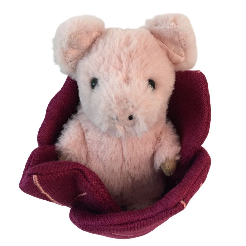 Jellycat Poppin Pig Plush 5" Stuffed Animal‎ Toy in Flower Rare Retired
